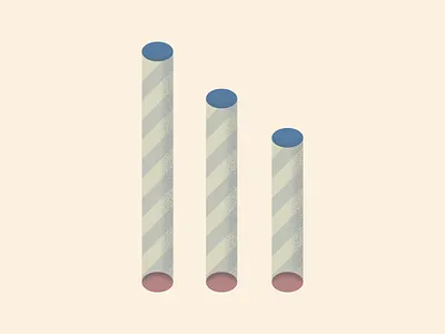 Ranking bars graphic design illustraion