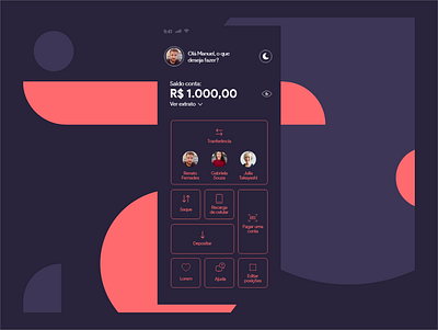 layout bank app design flat ui ux uxui