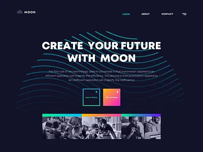 Moon webdesign animation branding colors gradient graphic logo motion motion design motiongraphics responsive design responsive website trend trend2020 user experience userinterface web webdesig website website concept website design