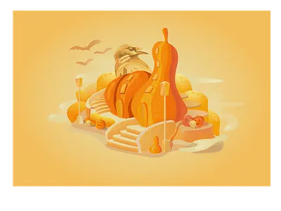 Halloween evil halloween halloween design illustrator pumpkin spooky vector vector illustration warmup