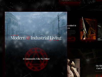 Mocktober - Silent Hill horror mocktober mockup silent hill website