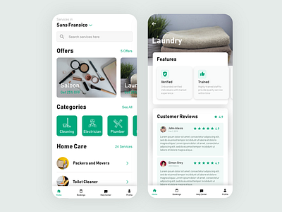 Hataba Mockup android app design app ui design handyman app ios app minimal minimalism mobile app design on demand service app ondemand typography ui design ui design inspiration ux design