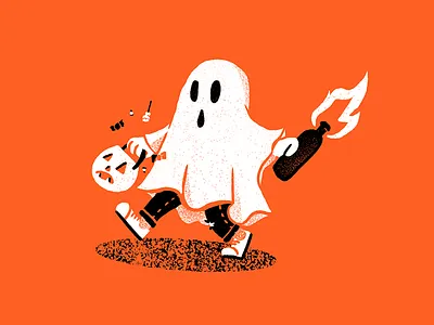 Happy Halloween - 2019 editorial editorial illustration ghost halloween illustration misfits texture