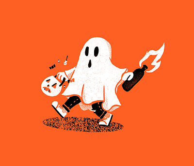 Happy Halloween - 2019 editorial editorial illustration ghost halloween illustration misfits texture