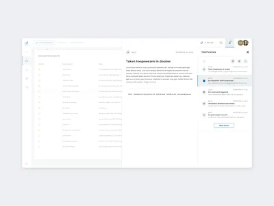 Notifications concept clean clean ui mail messages minimal minimalist minimalistic notification notification center notifications sidebar