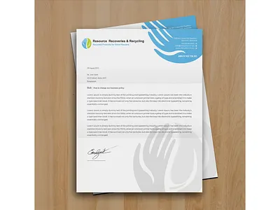 Letterhead Design brand branding business card color corporate creative illustration letter letterhead pad professinal ui