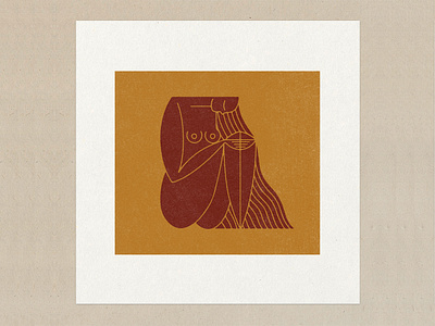 Dusty Lady bold expressive hand drawn illustration ink logo minimal minimalist retro sand vector vintage warmth