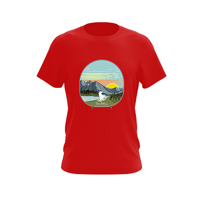 Kelpie Clothing Tent T-Shirt camping frelancer hireme illustration mountains t shirt tent textiles