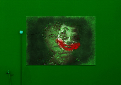 Portrait of Joker artwork design digital digitalart dramat drawing green illustration illustrator joker joker movie photoshop portrait wacom