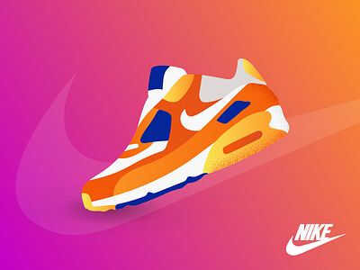 Unofficial Nike Air Max Digital Poster adobe app color colorful design digital flat illustration illustrator minimal nike nike air max shoes ui unofficial vector website