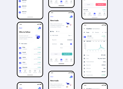 Ticcr bitcoin crypto finance finance app financial financial services fintech illustration ios trading ui ui ux wireframe