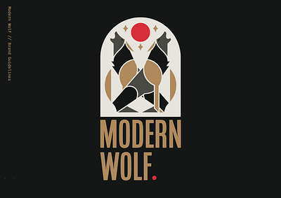 Modern Wolf Logo bold brand design branding design icon illustration logo logodesign modern typography vector wolf