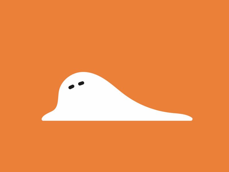 Lazy Ghost after effects animation breathing ghost gif halloween illustrator lazy motion motion graphic sleep sleeping