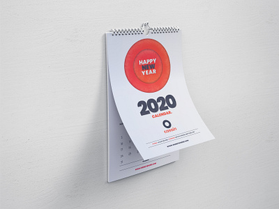 Wall Calendar 2020 Template calendar app calendar ui creative design graphic logo modern print print ready professional vector wall