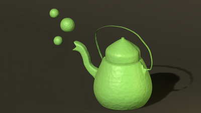 Kettle 2.8 3d blender cartoon clay shader eevee green illustration kettle render sculpting