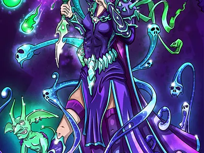 Anyanka art character color concept design illustration warlock