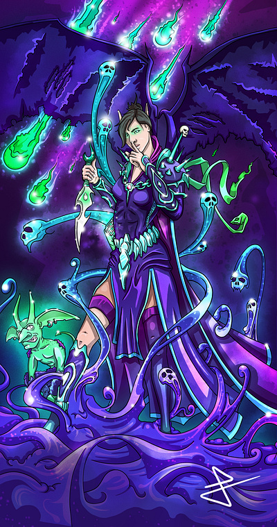 Anyanka art character color concept design illustration warlock