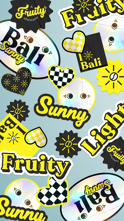 Bali Sunny | Sticker branding edwina rismayanti graphic design sticker sticker design