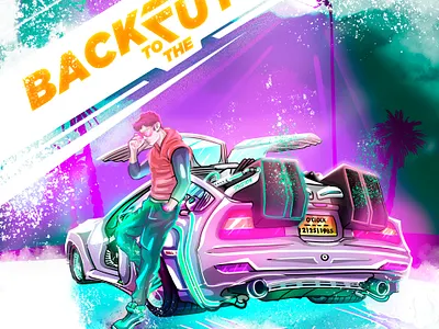 BackToTheFuture art color concept design future illustration poster