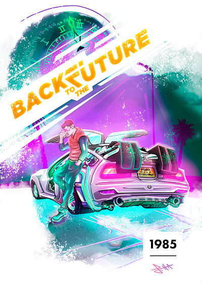 BackToTheFuture art color concept design future illustration poster