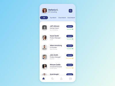 User List app card colorful dashboard design finance ios page ui ux