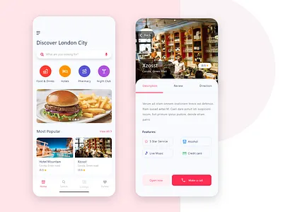 Directory listing mobile app branding design icon illustration logo typography ui ux vector web