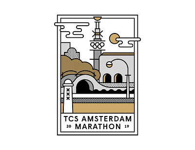 Mizuno Merchandise for TCS Amsterdam Marathon amsterdam artwork brandidentity branding campaign concept drawing flatdesign graphic design illustration illustrator marathon merchandise mizuno running storytelling vector