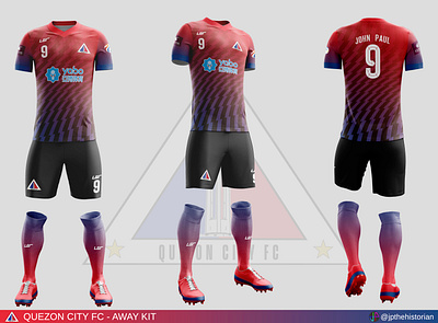 Quezon City FC - Away Kit design football club football jersey football kit logo soccer jersey soccer kit sports branding sports logo