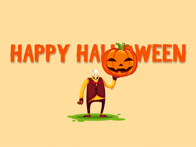 Pumpkin toss after effect animation