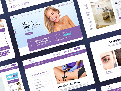 Viva Harmonia - User Interface aesthetics design esthetic plastic surgery ui ux ux design web website