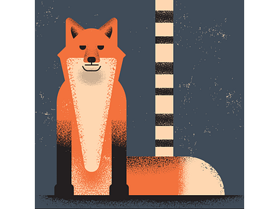 Fox artist design digitalart digitaldesign fox graphicdesign illustration illustrator retro vector vectorart vintage