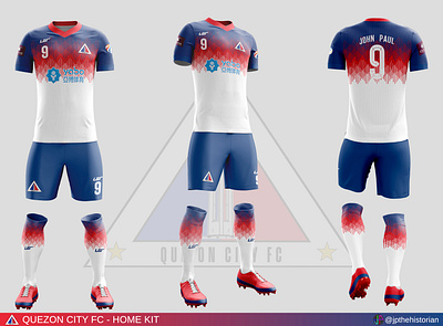 Quezon City FC - Home Kit design football club football jersey football kit logo soccer jersey soccer kit sports branding sports logo