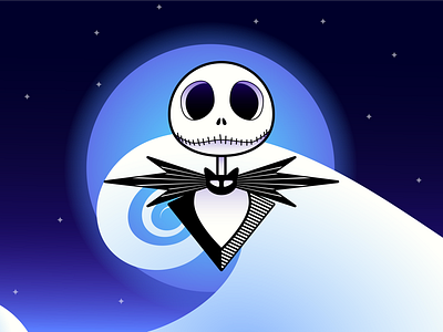 The Pumpkin King animation app art branding character color creative design disney flat graphic design icon illustration illustrator jack skellington logo nightmare before christmas pattern ui vector