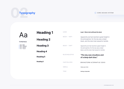 Typography Set for Core Design System adobe xd atomic design system design figma sketch sketchapp text text hierarchy typeset typography ui