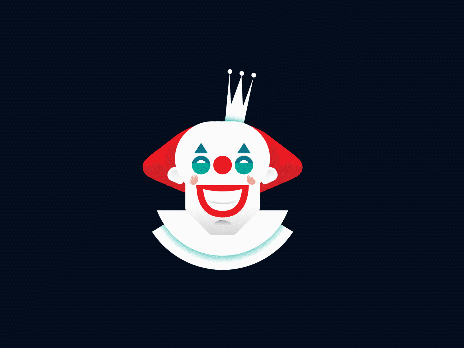 Spooky Clown animated animatedgif character circus clown halloween horror illustration society spooky