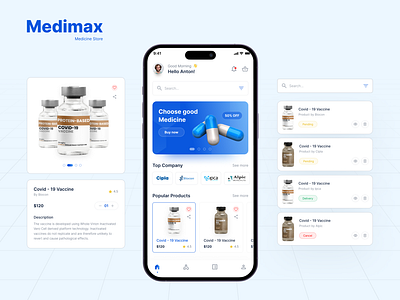 Medimax – A Smarter Way to Manage Healthcare! appdesign branding creativedesign design dribbleshots figma illustration logodesign minimaldesign mobileapp moderndesign prototype ui ux webdesign website