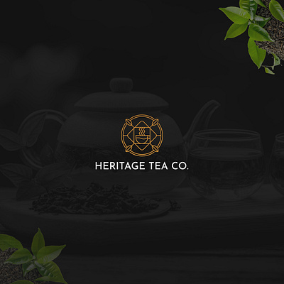 Heritage Tea Co. - Minimal Line Art Logo Design brand identity branding creative design design logo graphic graphic design icon illustration line line art logo logo design logos logotype minimal minimalist modern timeless unique