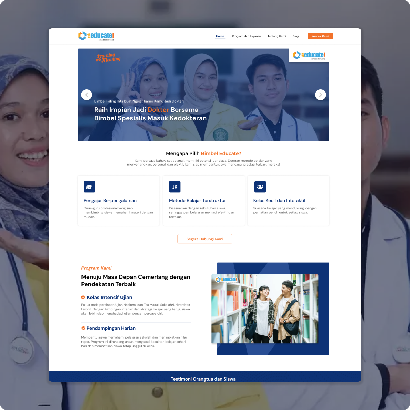 Educate - E Learning Website company design graphic design inspiration ui web design webdesign