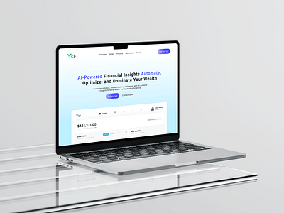 AI-Powered Finance Dashboard – Smart Wealth Management UI landing page ui uiux user experience user interface web design