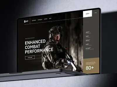 NFM army clen equipment layout military soldier ui ux website