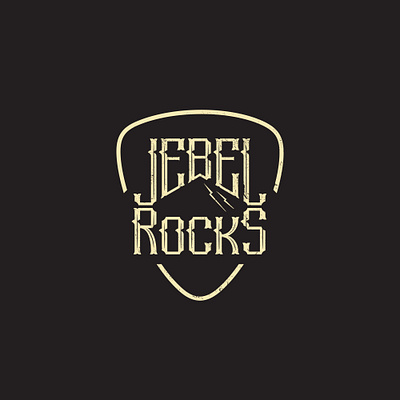 Jebel Rocks band band logo grunge lettering logotype music rock