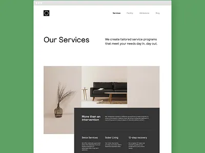 CR Services clean landing page minimal simple