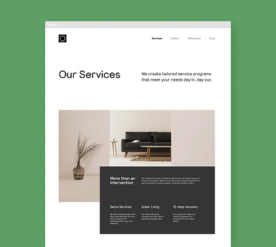 CR Services clean landing page minimal simple