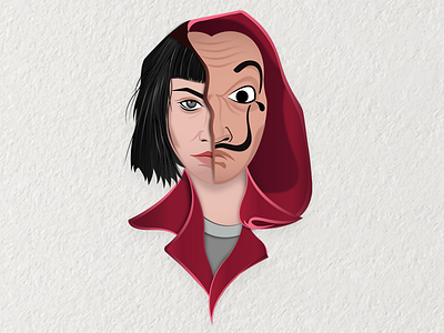 Bella Ciao adobeillustrator alexpina bellaciao character illustration characterdesign illustration la casa de papel landing page money heist netflix tokiolacasadepapel ursulacorbero vector art vector illustration vector portrait