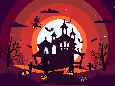 Halloween Illustration design digital art digital illustration digitalart flat halloween design illustration vector