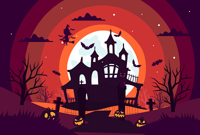 Halloween Illustration design digital art digital illustration digitalart flat halloween design illustration vector