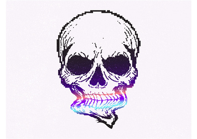 Happy Halloween! creepy dribbbleweeklywarmup halloween halloween2019 horror illustration pixel pixelart skull