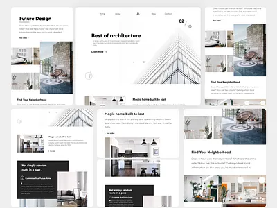 Presentation layout creative design interaction interaction design landing design landing page layout design minimal ui ux web