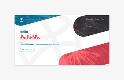 Hello dribbble! design invitation invite ui web