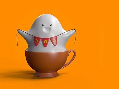 Mr. Boo 3d illustration visualization